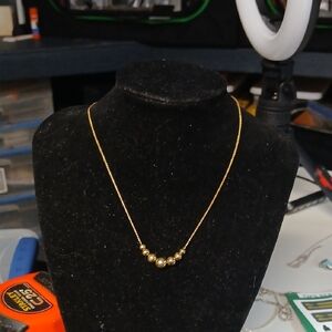 Elegant Goldtone Beaded Necklace